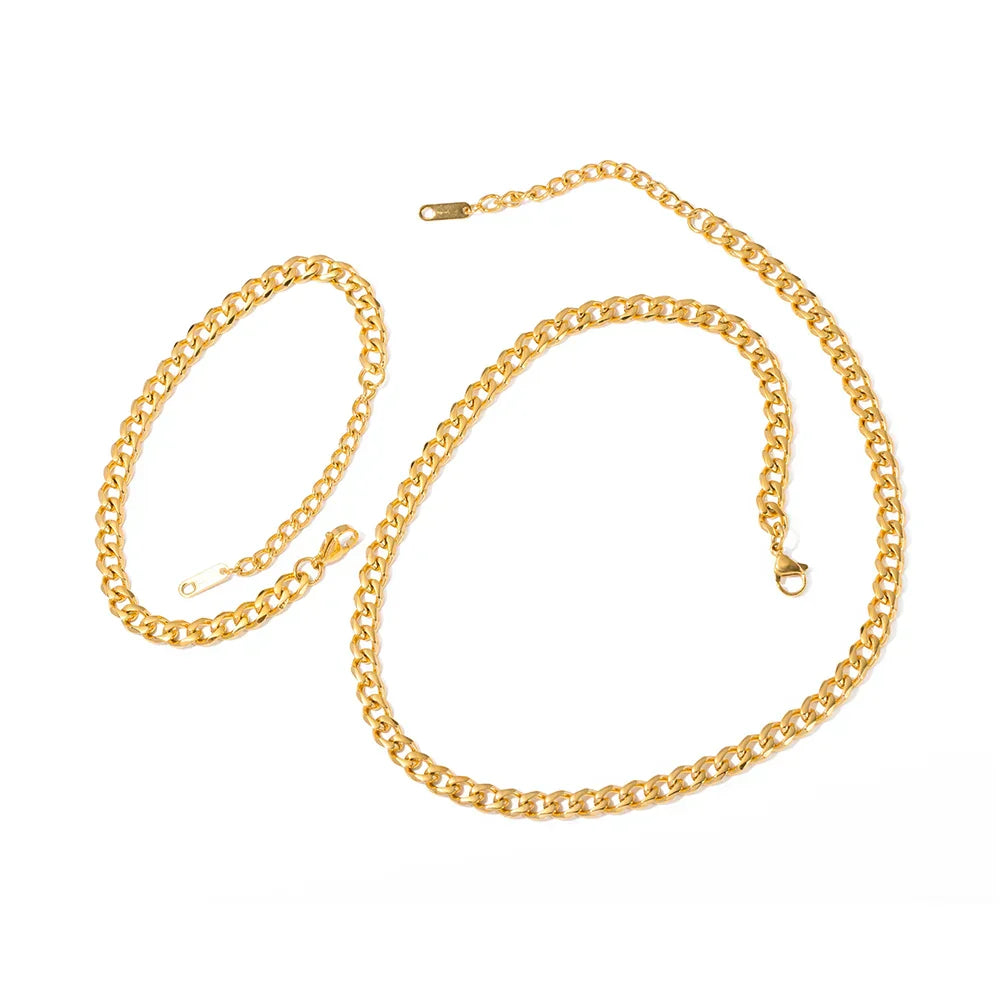 Ensemble collier et bracelet pour femme Elegance